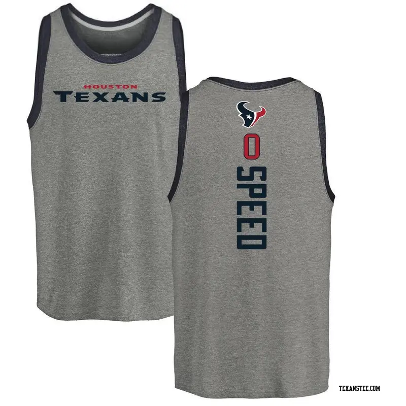 Men's Houston Texans ＃0 E.J. Speed Ash Backer Tank Top