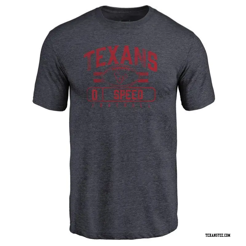Men's Houston Texans ＃0 E.J. Speed Navy Flanker T-Shirt