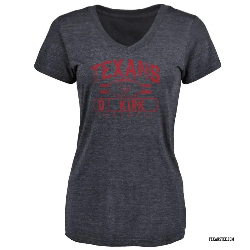 Women's Houston Texans ＃0 Christian Kirk Navy Flanker T-Shirt