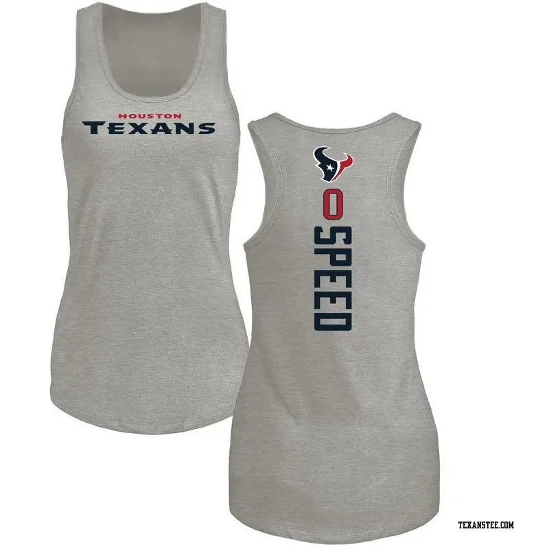 Women's Houston Texans ＃0 E.J. Speed Ash Backer Tank Top