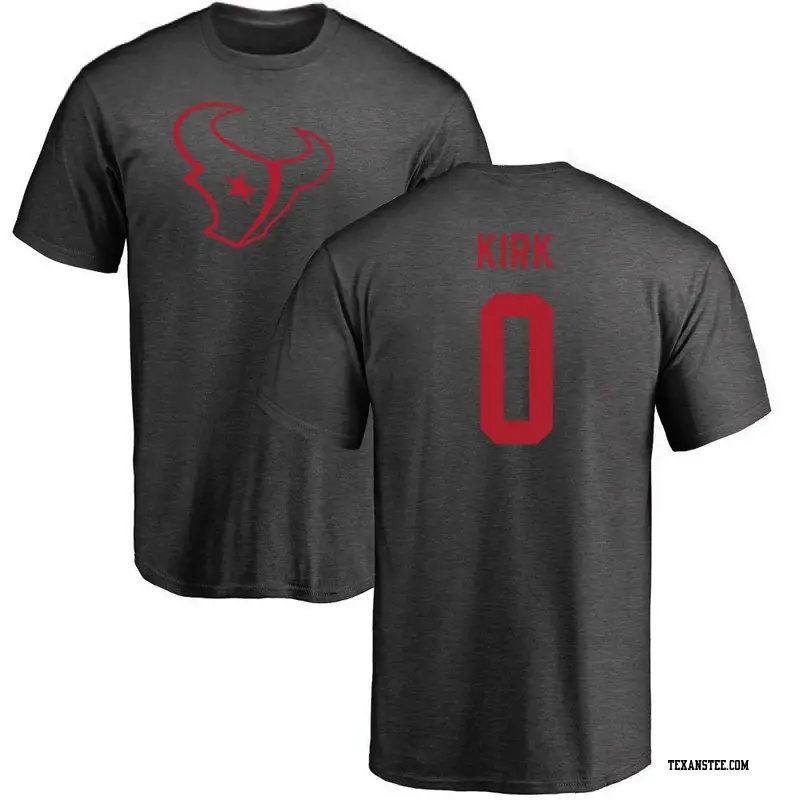 Youth Houston Texans ＃0 Christian Kirk Ash One Color T-Shirt