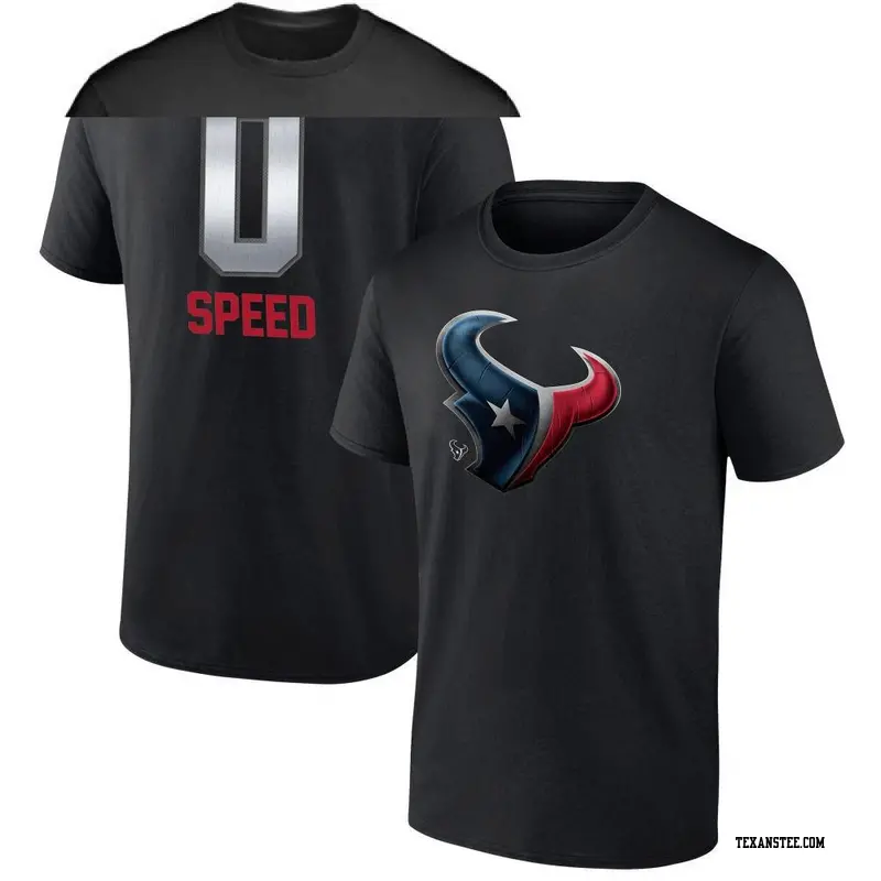 Youth Houston Texans ＃0 E.J. Speed Black Midnight Mascot T-Shirt
